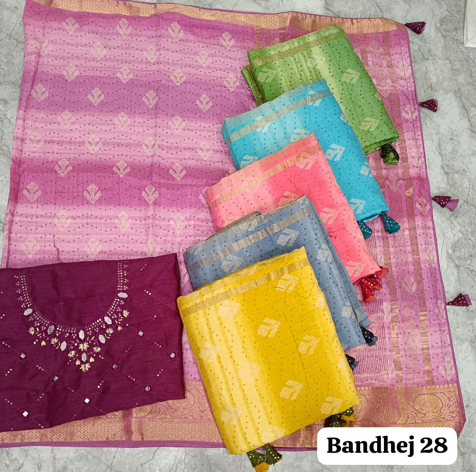 Bandhej 28 By Kalpatru Dola Silk Designer Sarees Wholesale Shop In Surat